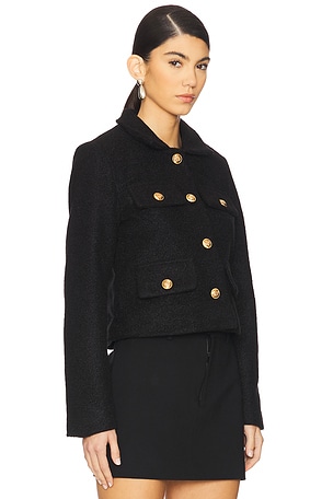 BLANKNYC Cropped Shacket in Black