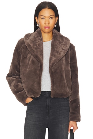 Cropped Faux Fur Coat BLANKNYC