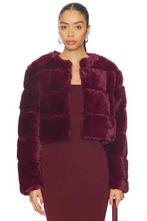 Cropped Faux Fur Coat BLANKNYC