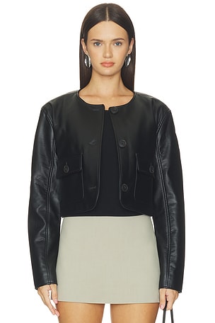 BLANKNYC Cropped Jacket in Black