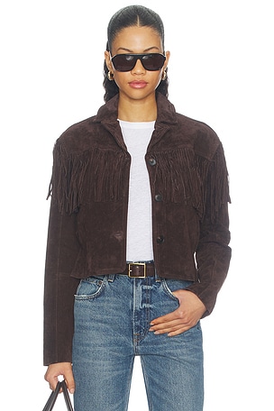 Suede Fringe Jacket BLANKNYC