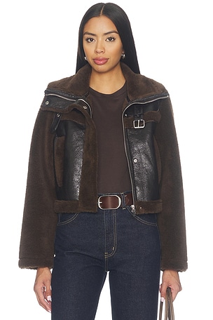 Faux Fur Cropped Jacket BLANKNYC