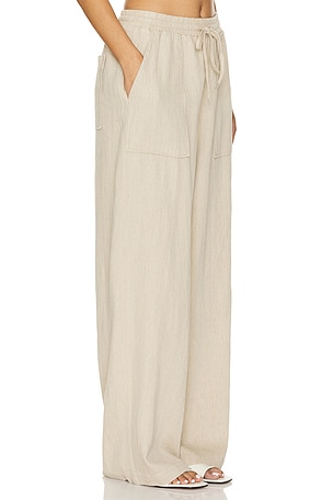 BLANKNYC Drawstring Pant in Beige