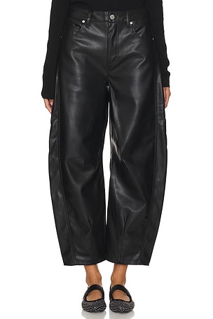 Barrel Leg Faux Leather Pant BLANKNYC