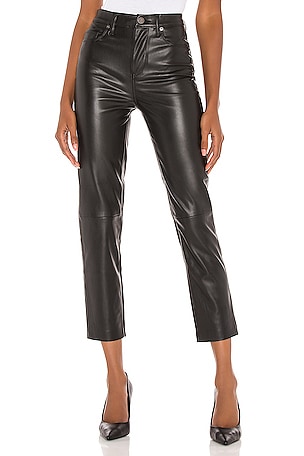 Faux Leather Straight Leg Pant BLANKNYC