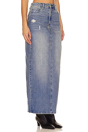 BLANKNYC Denim Maxi Skirt in Blue