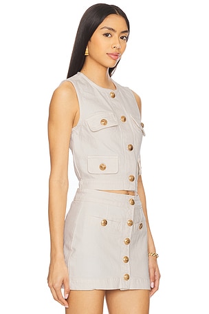 BLANKNYC Denim Top in Cream