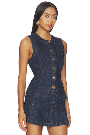 BLANKNYC Denim Vest in Blue
