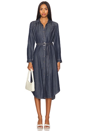 Western Yoke Midi Dress Bella Dahl