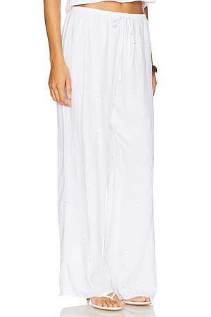 Bella Dahl Wide Leg Pant in White