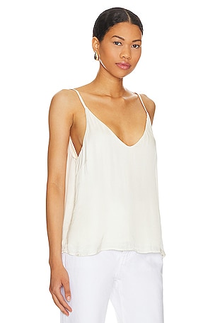 Bella Dahl V Neck Cami in Ivory