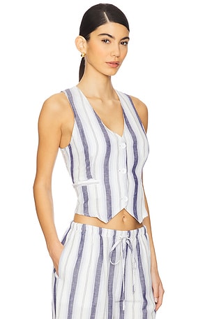 Bella Dahl Cinch Back Vest in White