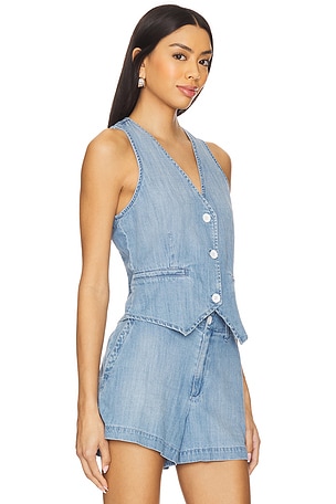 Bella Dahl Wren Vest in Blue