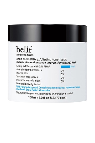 Aqua Bomb Exfoliating Toner Pads belif