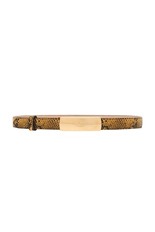 Calfskin Embossed Python 2cm Belt BALMAIN