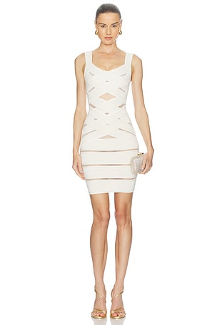 ROBE THIN STRAPS STRIPES VISCOSE KNIT BALMAIN