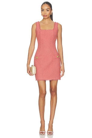 Two Pockets Straight Tweed Short Dress BALMAIN