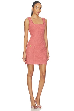 BALMAen ROBE TWO POCKETS STRAIGHT TWEED SHORT en Rose