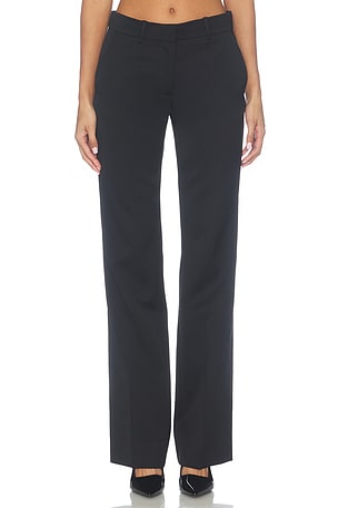 Low Waist Satin Wool Pant BALMAIN