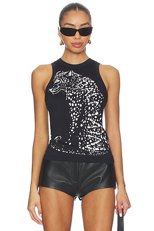 Leopard Print Tank Top BALMAIN