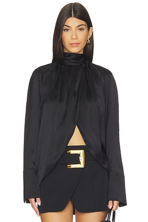 Draped Silk Blouse BALMAIN