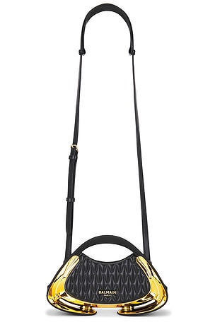 Jolie Madame Small Paded Faux Leather Purse BALMAIN