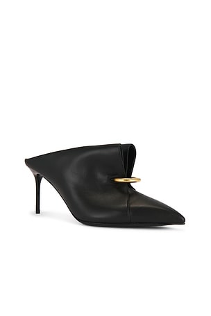 BALMAIN Piercing Mule in Black