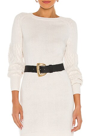 B-Low the Belt Pharaoh Belt in Bone and Gold B-Low the Belt | Accessories | Blow The Belt Pharaoh Belt In  main image 3