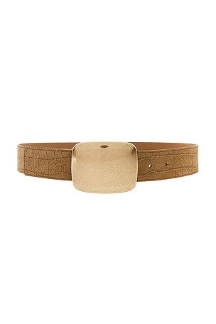 Leighton Croco Suede Belt B-Low the Belt