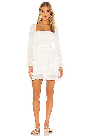blue life white dress Natural Life Dakota Tie-Back Dress