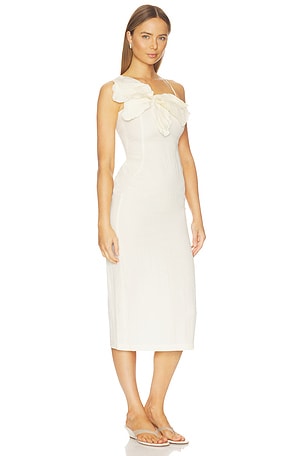 Blumarine Butterfly Bow Dress in Cream. Size 40. Also