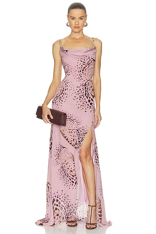 PRINT COWL NECK 원피스 Blumarine