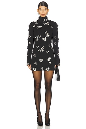 Embroidered Crepe Dress Blumarine