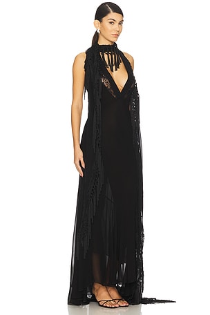 Embroidered Georgette Dress Blumarine