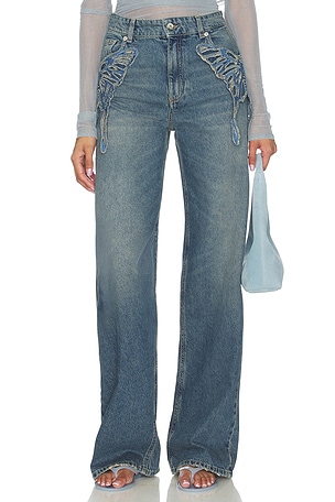 Scallop Boyfriend Jean Blumarine