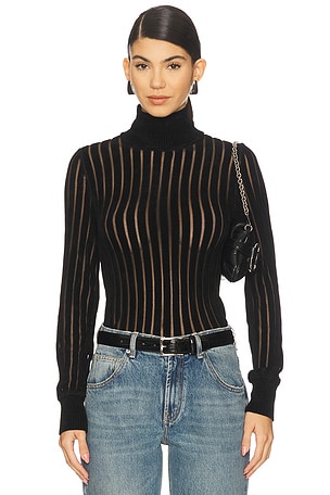 Turtleneck Knit Sweater Blumarine