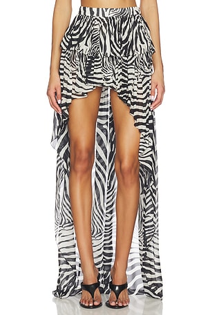 Print Chiffon Skirt Blumarine