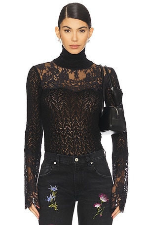 Knit Lace Top Blumarine