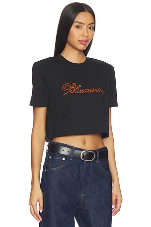 Blumarine Logo T Shirt in Black