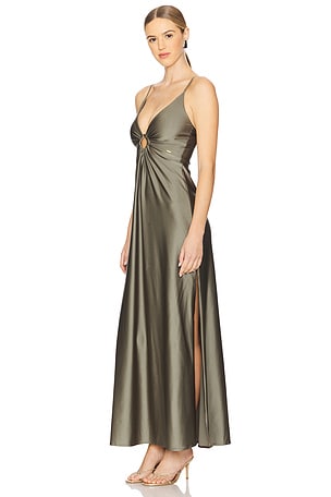 BOAMAR Verona Long Dress in Olive