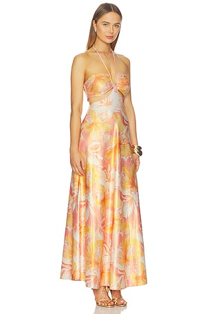 BOAMAR Lazuli Long Dress in Orange