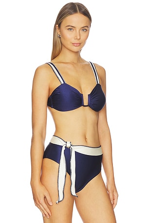 BOAMAR Chloe Bikini Top in Navy. Size XS. Also