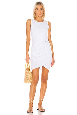 white jersey tank dress ALAA White Cotton Jersey Tank Dress size 2 (US)