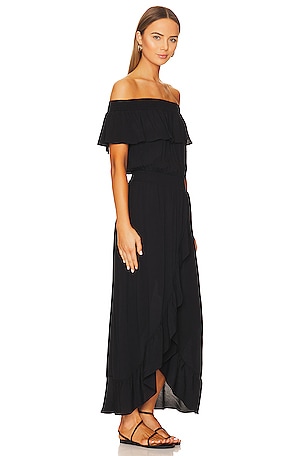 Bobi BLACK Ruffle Dress in Black