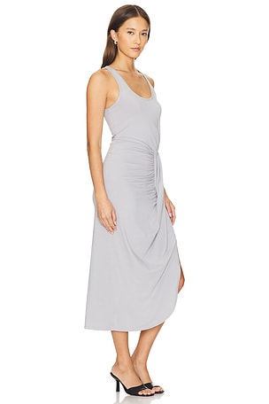 Bobi Midi Dress in Grey