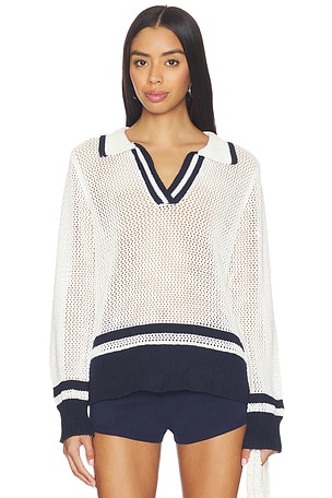 Polo Mix Stitch Sweater Bobi