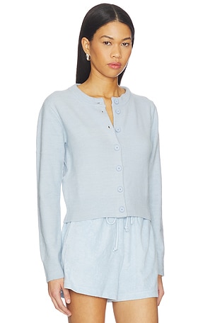 Bobi Classic Slim Cardigan in Baby Blue
