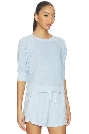 Bobi S/s Classic Raglan Pullover in Baby Blue