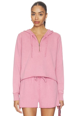 Half Zip Crop Hoodie Bobi