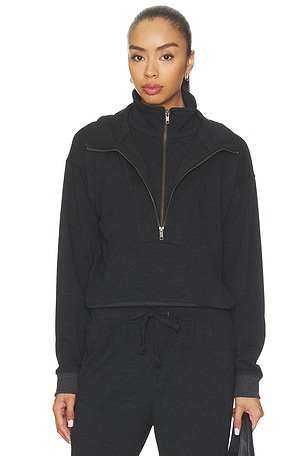Double Zip Funnel Neck Pullover Bobi